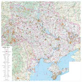 Автомобильная карта Украины