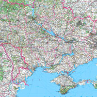 Карта автомобильных дорог Украины