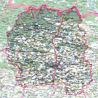 Карта Житомирской области подробная