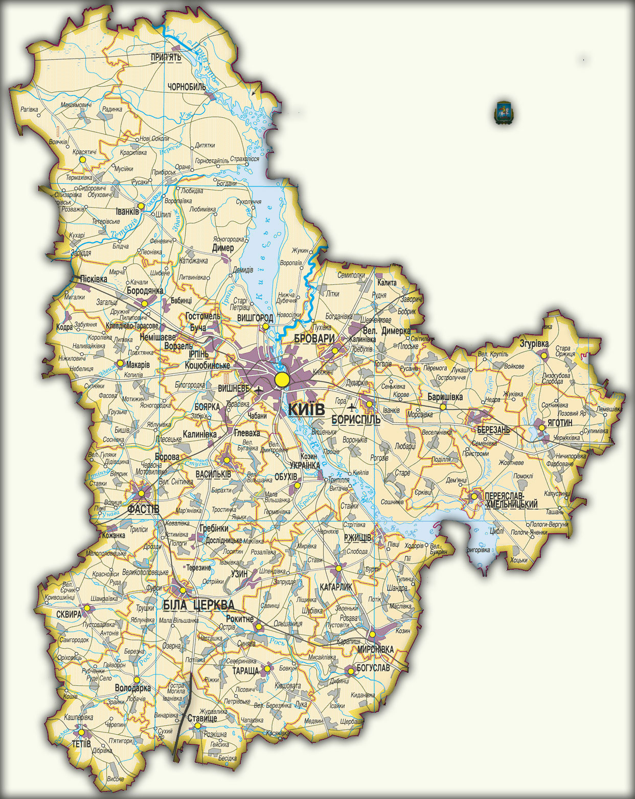 Карта киевского района города донецка
