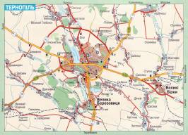 Карта Тернополя